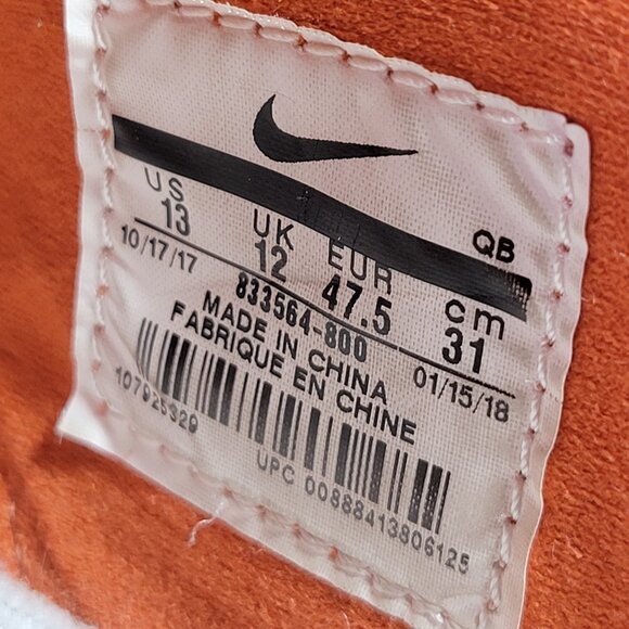 Nike Zoom Stefan Janoski Mens 13  Slip Orange 833564-800 Skateboarding Sneakers - Picture 11 of 12